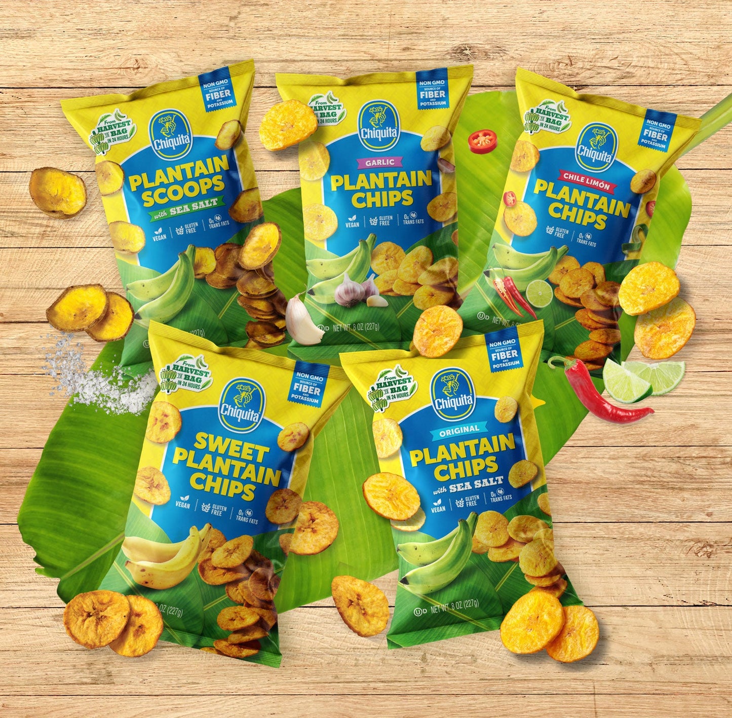 Snax-Sational Brands and Chiquita launch new plantain chip range.